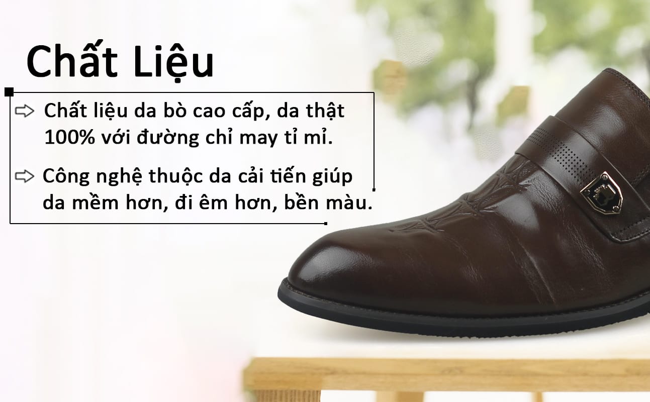 Giày lười công sở quai ngang sành điệu